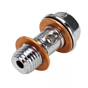 2PZ M10 x 1,25 Bulloni Banjo Freno Moto Pinza Inox Cilindro Master - Foto 1 di 9