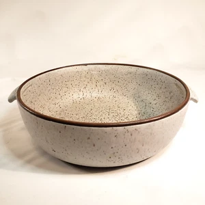 Vintage Pottery Casserole Dish Speckled Cottagecore Grannycore - Picture 1 of 7