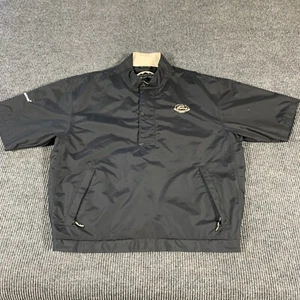 Sun Mountain Jacket Mens XL Black Stormtight Short Sleeve Windbreaker 1/4 Zip - Picture 1 of 13