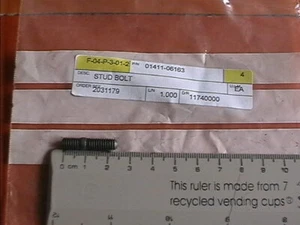 GENUINE SUZUKI EXHAUST STUD BOLT 01411-06163 UC125 X Y EPICURO 1999 2000 - Picture 1 of 2