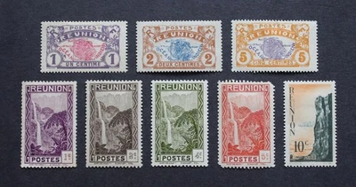 REUNION - 1907-33 SCARCE EARLY P/SETS LOT UNUSED MH RR - Image 1 of 2