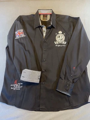 Camisa Absolute Rebellion Para Hombre Ajustada Con Botones 3XL Polo Leyendas Bordado *LEER Foto 1 de 4