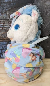 Disney Parks Bebés Hércules Bebé Pegaso Peluche Animal Manta Bolsa 12" - Imagen 1 de 13