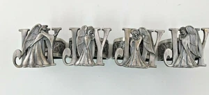Christmas Angel Napkin Rings Set of 4 Joy Metal - Picture 1 of 5