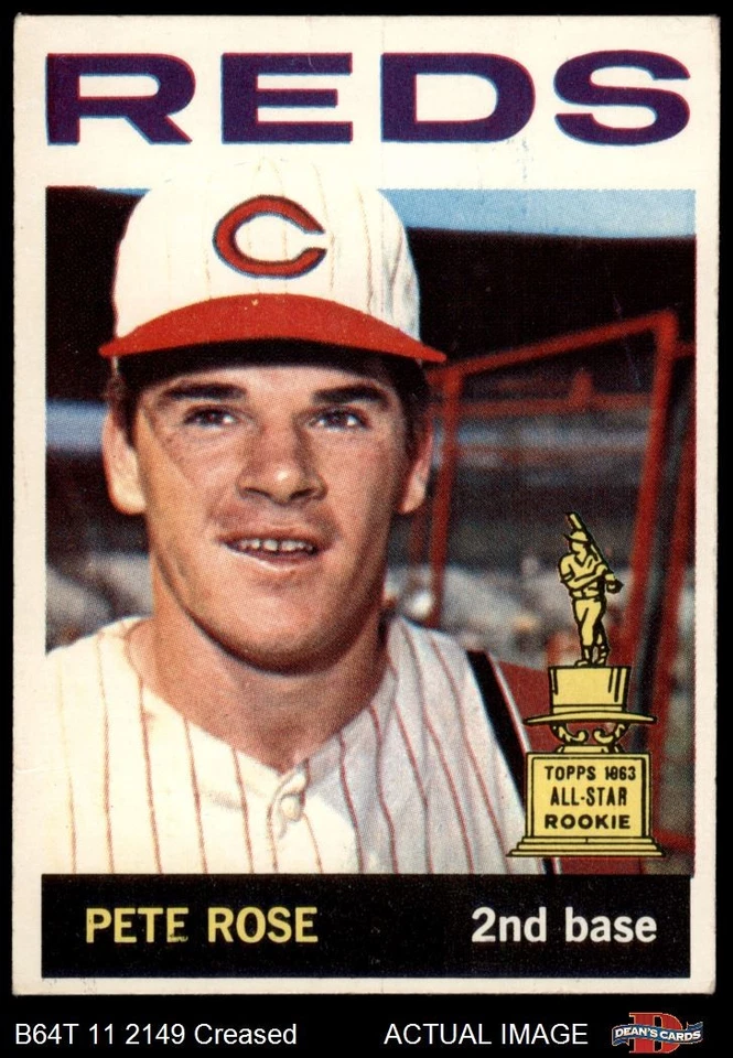 1964 Topps #125 Pete Rose Reds ASR 3 - VG - Image 1 of 1