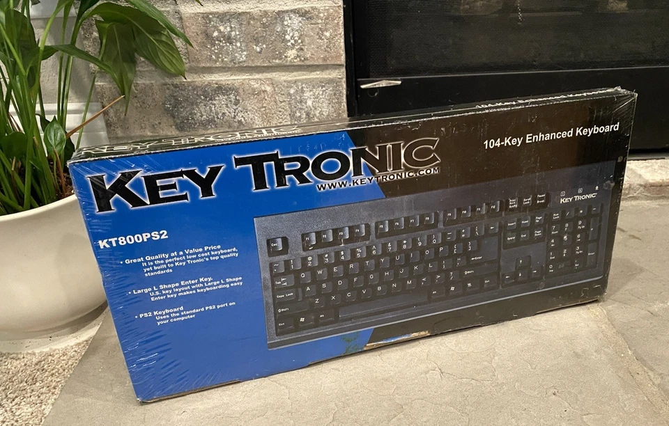 Key Tronic KT800PS2 Enhanced Keyboard 104-Key KT800P3 Vintage -NEW Sealed! - Image 1 of 4
