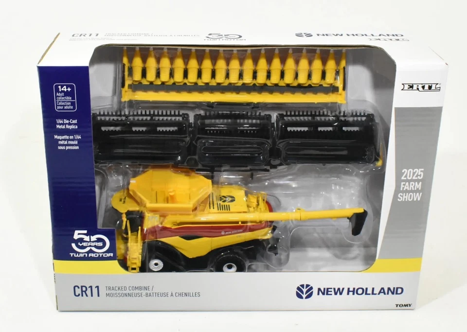 ERTL - Engin agricole  Farm Show 2025 - NEW HOLLAND CR11 rouge et jaune avec ... - Photo 1/1