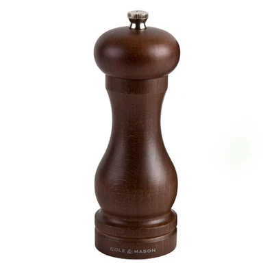 Molinillo de sal de madera Capstan COLE & MASON 6,5" | Molino de madera con mecanismo de precisión... Foto 1 de 4