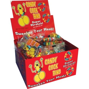 HOTT Products Candy Cock Ring 50 Pieces Display Adult Party Supplies, New - Picture 1 of 5