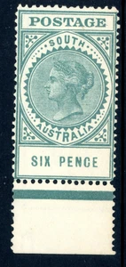 South Australia 1904 QV 6p Blue Green SG #284 MNH H56 - Picture 1 of 6