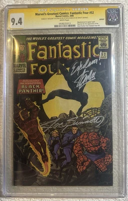 Fantastic Four #52 CGC SS 9.4 Signed Stan Lee Excelsior! & Joe Sinnott! Must See - Image 1 of 3