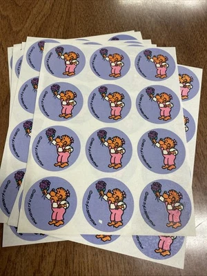  Vintage 1983 Berenstain Bears Scratch And Sniff Stickers Violet 12 stickers - Image 1 of 2