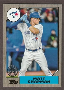 2022 Topps 1987 Baseball 35th Anniversary #87TBU-49 Matt Chapman Gold /75 - Picture 1 of 2