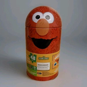 Sesame Street Elmo 48 Piece Puzzle In Collectible Reusable Tin With Lid  - Picture 1 of 3