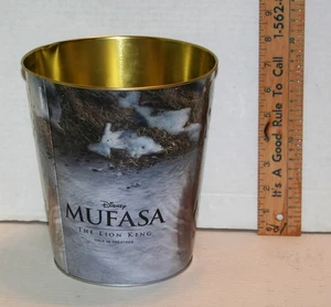 Golden Link Cinema Disney Mufasa The Lion King 130 Oz Large Tin Popcorn Bucket - Picture 1 of 4