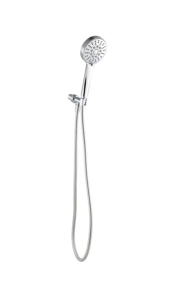 Glacier Bay Modern 6-spray Handheld Showerhead Kit With Pause Feature in Chrome