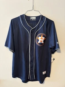 Houston Astros Jersey True Fan Genuine Merchandise MLB Mens Button Up Large - Picture 1 of 7
