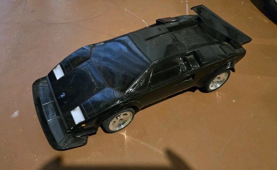 TYCO TURBO LAMBORGHINI COUNTACH RC Black Parts/Repair Used Untested No Remote - Image 1 of 4