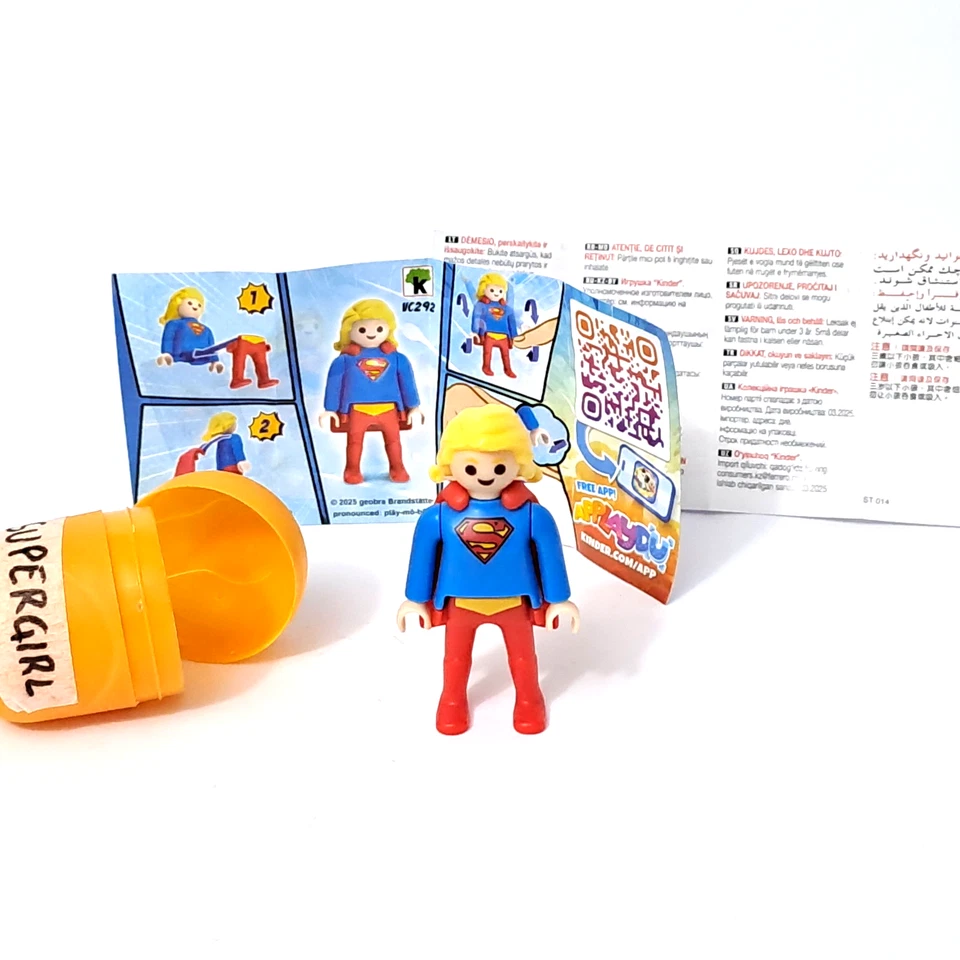 SUPERGIRL - KINDER SORPRESA MAXI - PLAYMOBIL - DC COMIX [VB] - Immagine 1 di 1