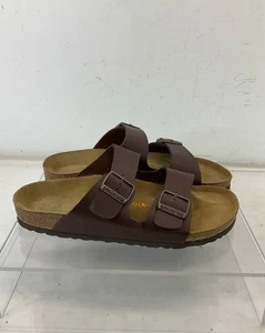 Birkenstock Brown Double Buckle Strap Sandals 10 - Picture 1 of 7