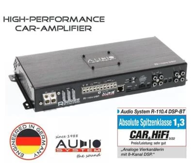 Audio System R-110.4 DSP-BT 4-Kanal Verstärker mit 8-Kanal DSP 800 Watt RMS  - Bild 1 von 4