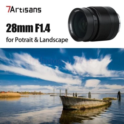 7Artisans 28mm F1.4 Full Frame Large Aperture MF Portrait Lens for Leica M Mount - Image 1 of 4
