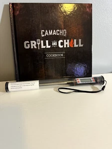 Camacho Grill and Chill Cookbook and Meat Thermometer - New - Picture 1 of 7