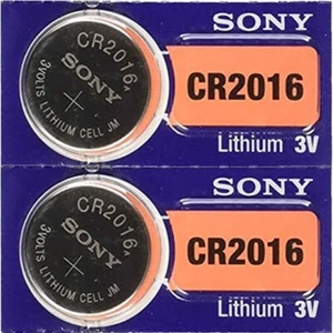 2 pcs SONY CR2016 Button Cell Lithium Battery 3V, 90mAh BR2016 DL2016 EXP. 2028 - Picture 1 of 1