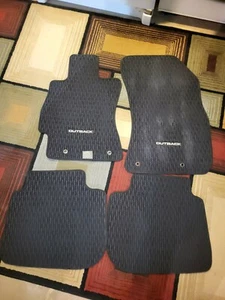 2015-2019 Subaru Outback / Legacy OEM Carpet Floor Mats 4 Piece Set Black & Gray - Picture 1 of 3