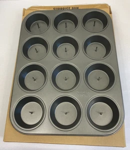 2-CHICAGO METALLIC CUPCAKE SURPRISE RECTANGULAR PAN~12 CUP CAPACITY~NONSTICK~NEW - Picture 1 of 15