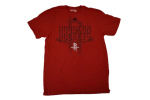 adidas Mens NBA Houston Rockets Basketball The Go-To-Tee Shirt NWT M, L, 2XL - Picture 1 of 2