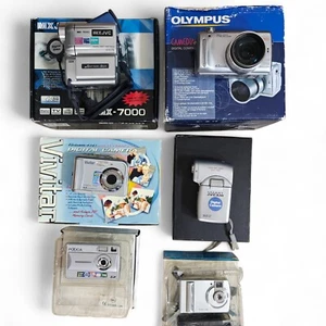 6x Digital Cameras Boxed Job Lot - MX-7000, Olympus C-765 Ultra Zoom, Vivitar - Picture 1 of 10