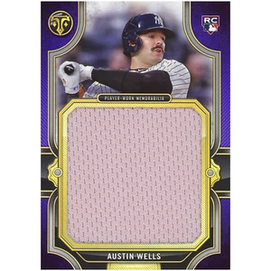 2024 Topps Triple Threads Austin Wells Rookie Jumbo Relic RC (Amethyst) - Picture 1 of 4
