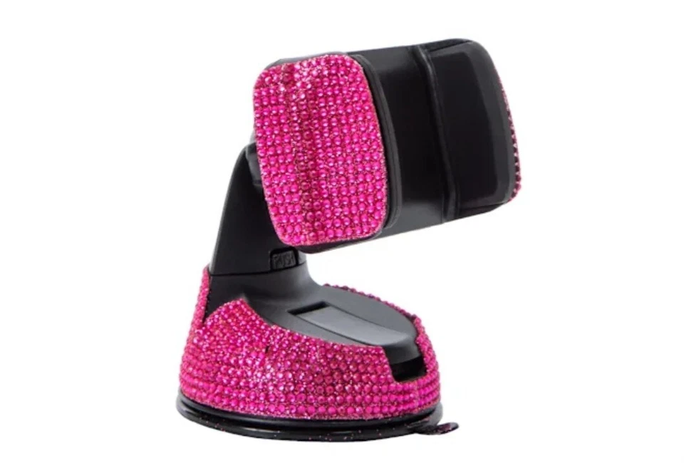 Universal Car Mount for Window or Dash Hot Pink Bling🔥 - Image 1 of 2