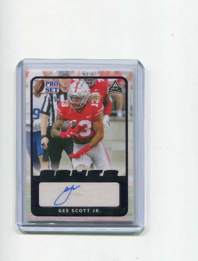 2021 Leaf Pro Set Power Autographs Purple Gee Scott Jr ARC Rookie Auto 2/25 - Image 1 of 1
