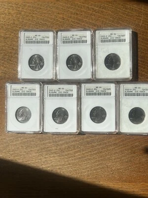 7 Alabama  quarters 2003-p   MS-64  ANACS Certified Error. Estate Liquidation - Image 1 of 4