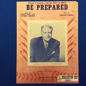 Boy Scout Sheet Music Be Prepared Dedicated To The Boy Scouts Of America - Picture 1 of 6