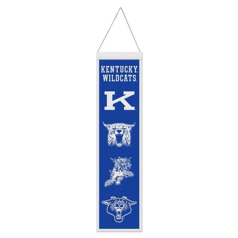 Kentucky Wildcats 8x32 Heritage Evolution Design Wool Banner [NEW] Sign Flag Cover