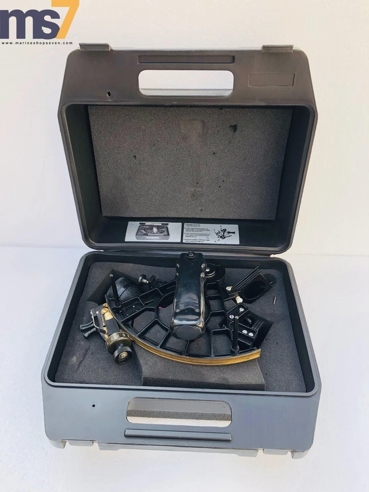 INSTRUMENTO DE NAVEGACIÓN NÁUTICA SEXTANTE G. HECHELMANN HAMBURG BSH 47/01/2/98 Foto 1 de 4