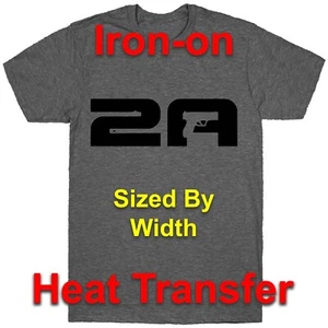 2A - 2nd Amendment Iron-On Heat Transfer Decal - Picture 1 of 4