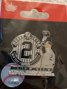 NY YANKEES DEREK JETER PIN FINAL HOME GAME SEASON 25.09.2014 MLB RUHESTAND - Bild 1 von 3