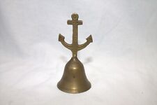 Nautical Brass dinner hand bell Ship Anchor Handle Decorative Home Décor