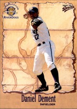2001 Charleston River Dogs Multi-Ad #9 Daniel DeMent Frankfort Illinois IL Card