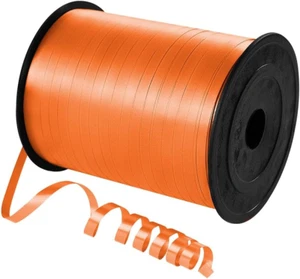 500 Yards Orange Curling Ribbon for Gift Wrapping, 1/5 Inch Wide Balloon Ribbon - Picture 1 of 6