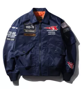 Herren Bomberjacke Army Flieger Pilotenjacke Militär Outdoor Coat Blouson Mantel - Bild 1 von 16