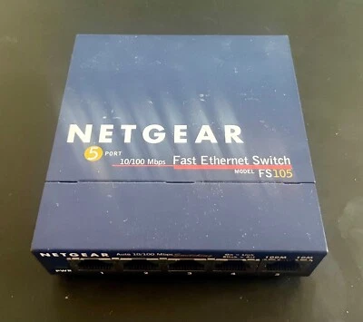 NETGEAR FS105 5-Port, Switch, Gebraucht, Funktioniert / Ohne Netzteil - Bild 1 von 2