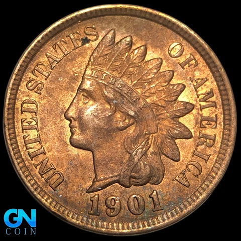 1901 Indian Head Cent Penny   #K8040 Cover