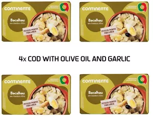 Portugal Kabeljau in Olivenöl mit Knoblauchdosen 4 x 120 g 4 x 4,07 oz Bacalhau - Bild 1 von 3