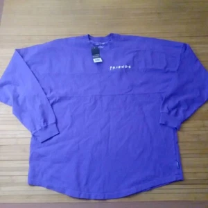 Friends Tv Show Spirit Jersey Long Sleeve Shirt Purple Large NWT - Picture 1 of 5