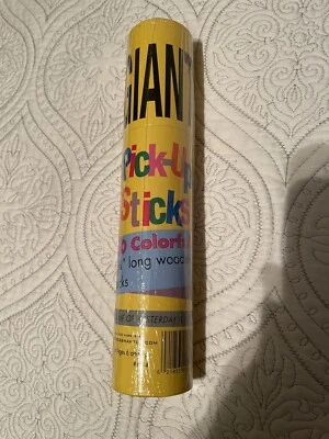Pressman Toys Giant Wooden Pick Up Sticks 9 3/4 long New Sealed Package - Image 1 of 2